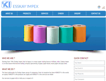 Tablet Screenshot of esskayimpex.com